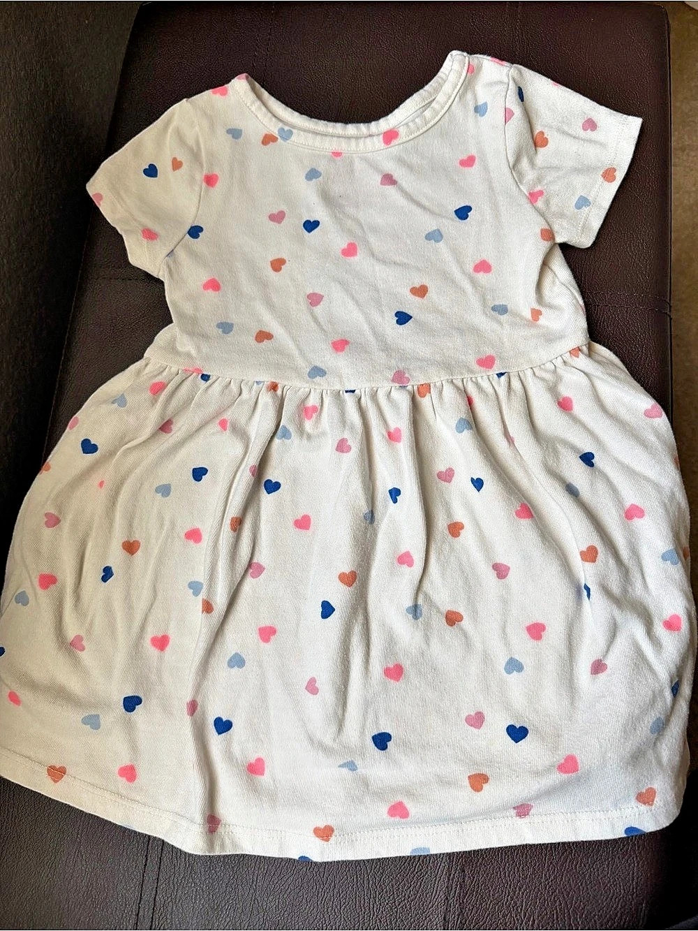 Cat & Jack Heart Print Dress Size 2T